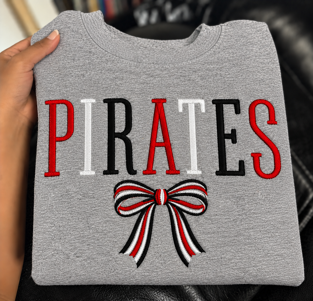 Wholesale Game Day 3D Embroidered Crewneck Sweaters