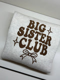 Kids Big Sister Club Crewneck Sweater