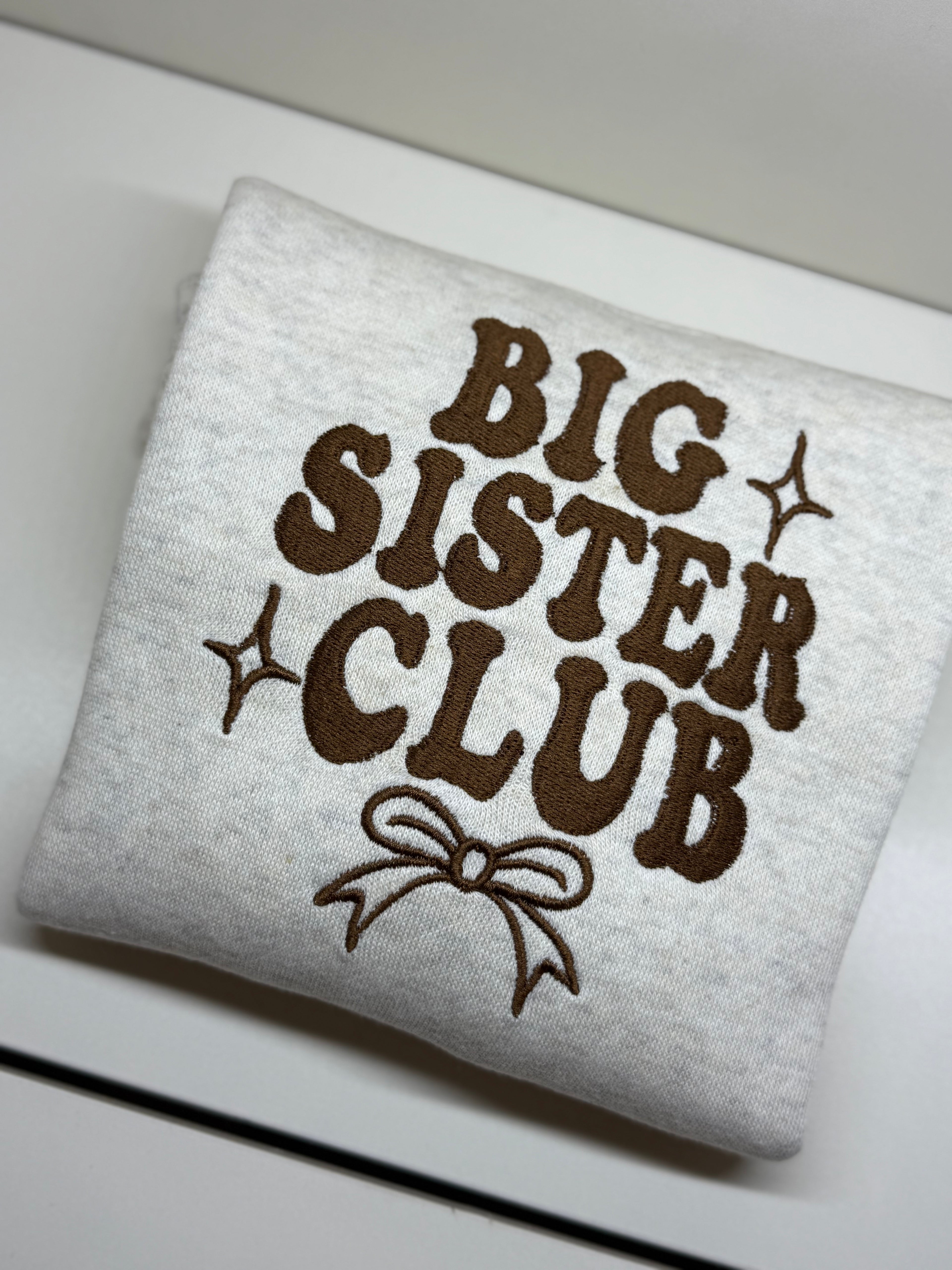 Kids Big Sister Club Crewneck Sweater